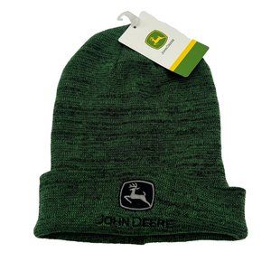 John Deere Heathered DK Green Beanie New NWT